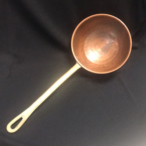 Other - Vintage Large Hammered Copper & Brass Ladle